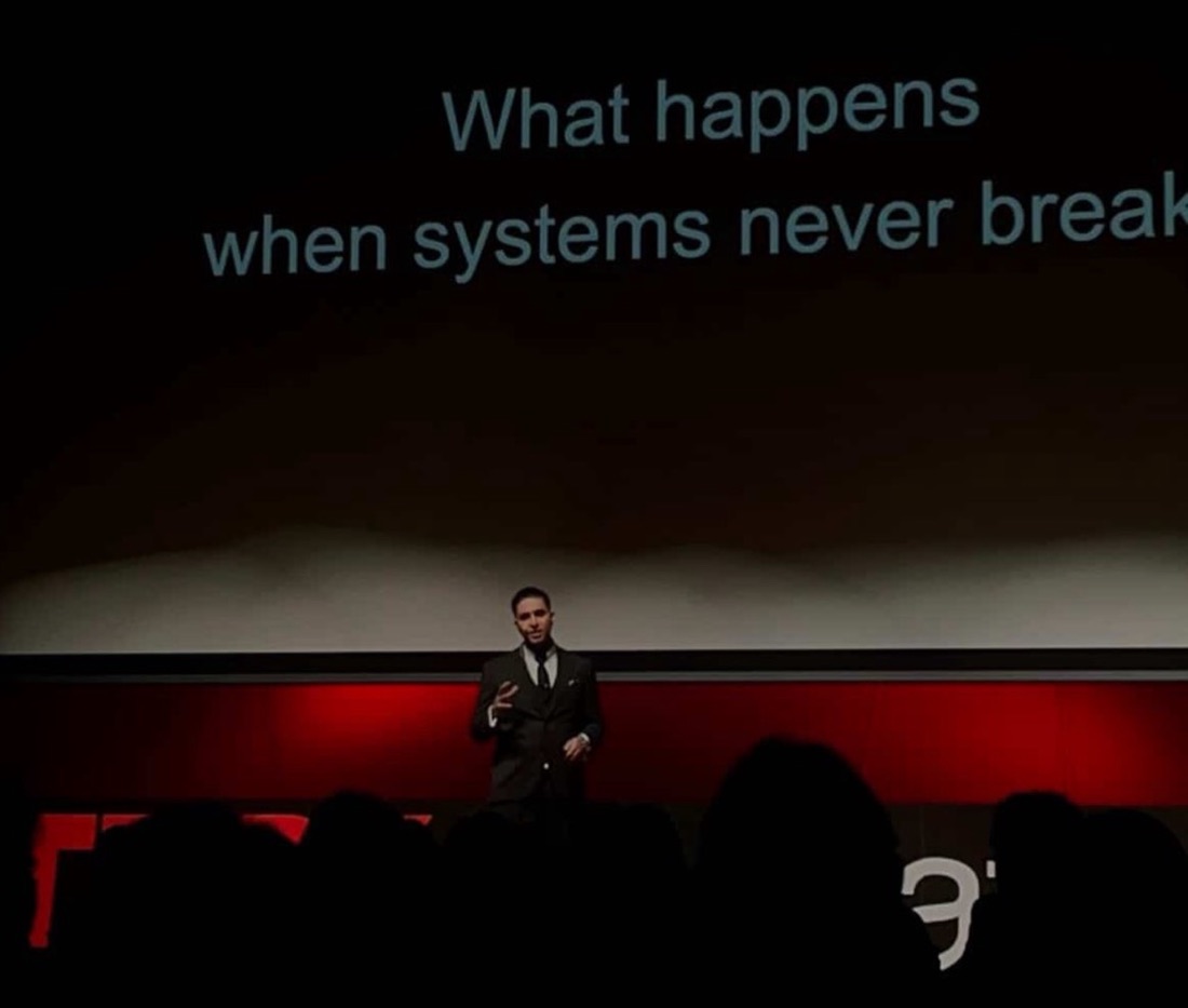 Carlos Lastres speaking at TEDx Innovation in Tokyo